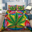 420 Rainbow Colors Leaf Symbol Bedding Set NTH169