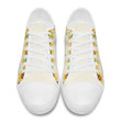 Jeep Girl And Dog Sunflower Pattern Customized White Low Top Shoes