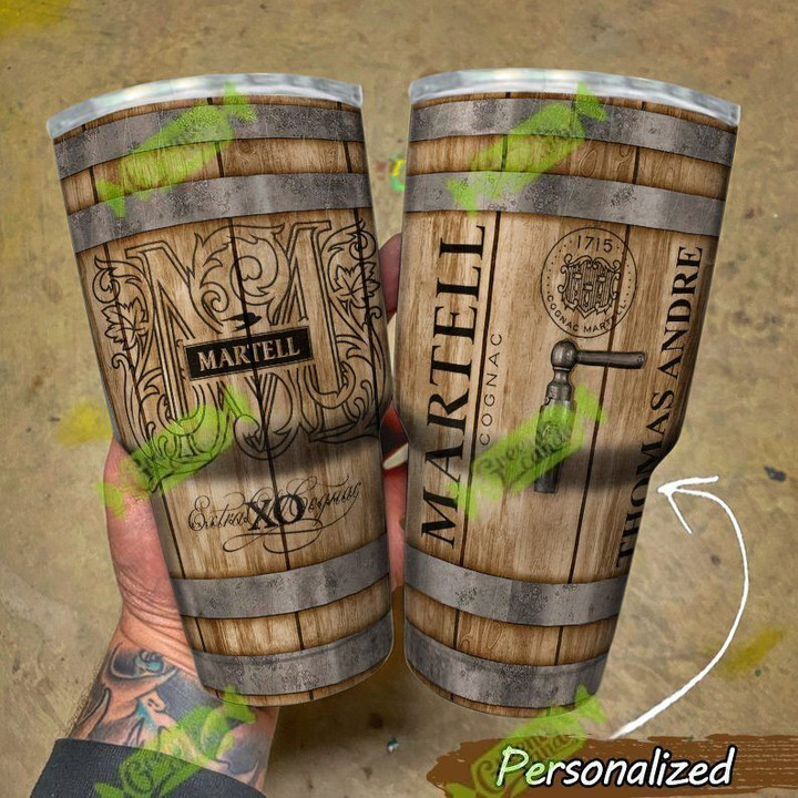 Personalized Whiskey Wood Grain Tumbler H2025