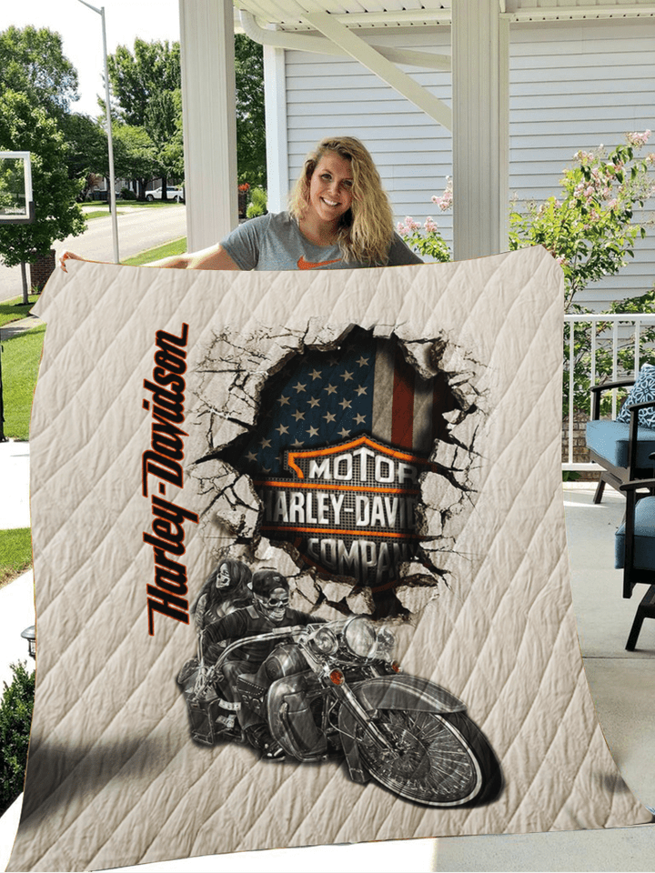HD Motorcycle Blanket Quilt HQ9