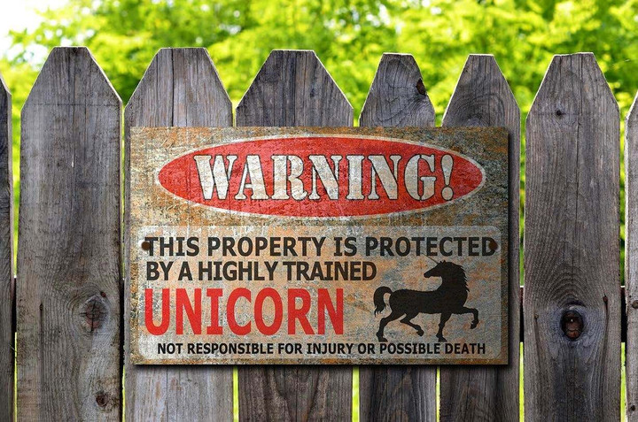 Unicorn Sign Metal Sign MTS8