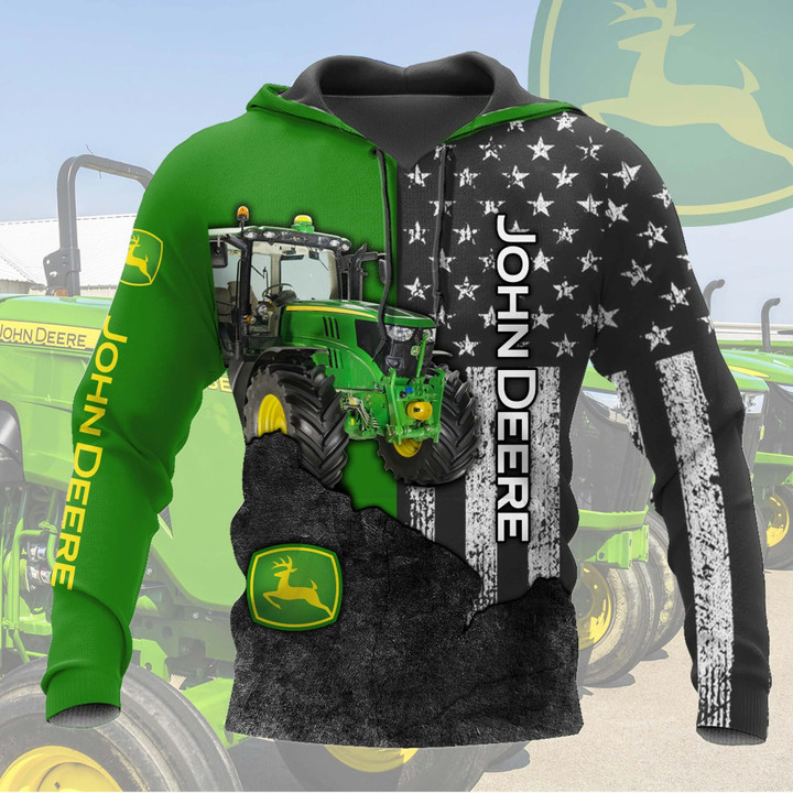 JD Tractor 3D All Over Printed Shirts JD97