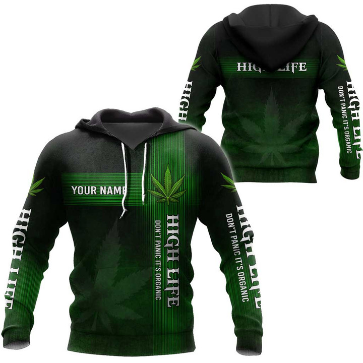 420 Personalized Name High Life Don't Panic It's Organic Clothes 3D Printing NTH175