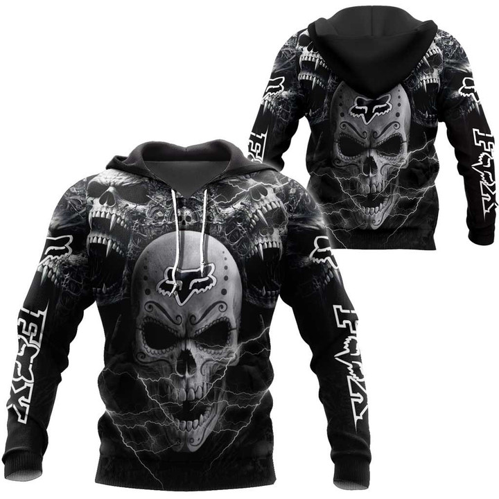 FX Racing Demon Skull Logo Brand Clothes 3D Printing NTH320