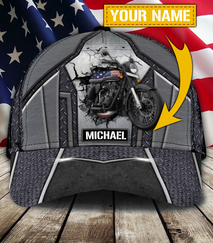 Personalized Motorcycle Classic Cap - CP173CT - BMGifts (formerly Best Memorial Gifts)