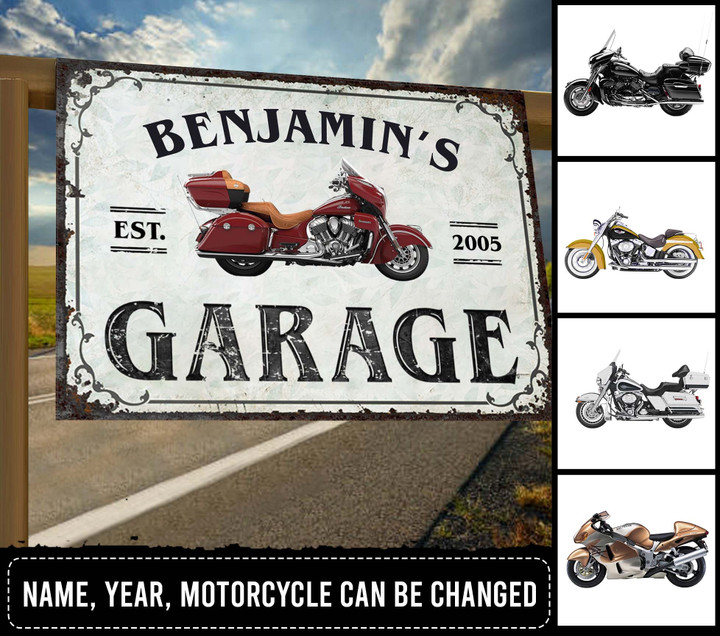 Motorcycle Personalized Yard Sign - YS001PS11 - BMGifts (formerly Best Memorial Gifts)