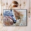 Jesus And Horse Poster Positive Faith In God Christian Wall Art Decor Gift For Horse Owner