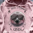 Sloth Zero Fuck Given Hoodie Cool Sarcastic Sayings Funny Hoodie For Men Women