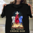 Horse One Nation Under God Shirt American Flag T-Shirt Christian Gifts For Women