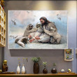 Sloth And Jesus Poster Christ Jesus Christian Religious Wall Decor Sloth Lovers Gift Merch