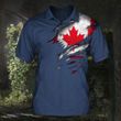 Canada Flag Polo Shirt Mens Clothing Canada Golf Shirt Patriotic