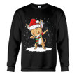 Chihuahua Dabbing Christmas Sweatshirt Cute Christmas Crewneck Clothing Xmas 2021 Gift Ideas