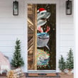 Shark Christmas Door Cover Xmas House Decorations