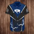 Wyoming Hawaiian Shirt Short Sleeve Button Up Shirt Mens Wyoming Apparel