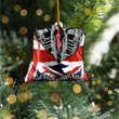 UK Flag Military Boots Ornament Patriotic Honoring British United Kingdom Soldier Veterans