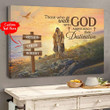 Customized Jesus Those Who Walk With God Poster Motivational Wall Art Christian Home Decor