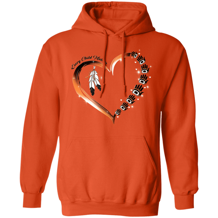 Every Child Matters Hoodie Orange Shirt Day Feather Logo Movement Honor September 30Th