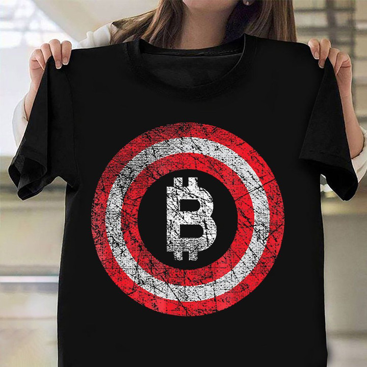 Bitcoin Veteran Crypto T-Shirt Vintage Graphic Tees Military Retirement Gifts For Spouse