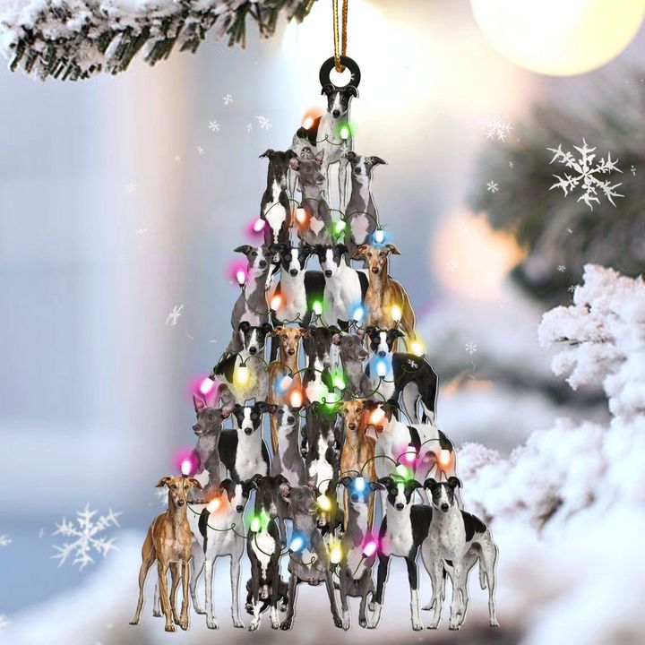 Dogs Family Love You Merry Christmas Ornament