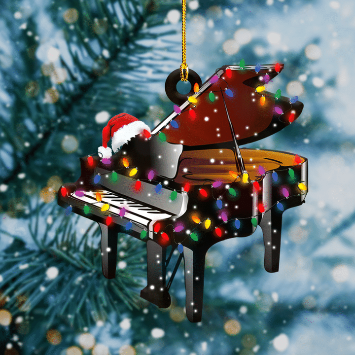 Piano Light Christmas Ornament Music Lovers Christmas Hanging Gifts For Piano Player