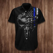 Thin Blue Line Hawaiian Shirt Support Police Law Enforcement Thin Blue Line Apparel Gift