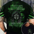 Skull Thin Green Line Heaven Doesn't Want Me Shirt Gift For Men
