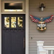 Eagle USN Metal Sign United States Navy Metal Sign Front Porch Decor Gifts For Soldier