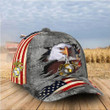 US Air Force Hat Eagle American Flag Patriotic Honoring USAF Air Force Ball Cap Merch