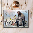 God Surrounded By Penguin Poster Large Christian Wall Art Home Wall Decor