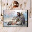 Owls And Jesus Christ Poster Print Wall Christian Poster Owl Lover Home Decorative Gift