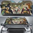 Turtle Family Witches Halloween Auto Sun Shade Halloween Merchandise Car Decor
