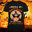 Panda Witch Halloween Buckle Up Butter Cup Shirt