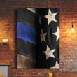 Thin Blue Line Flag Poster Print Wall Decor Support Our Law Enforcement Men And Women