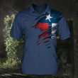 Thin Blue Line Texas Flag Polo Shirt Men Best Gifts Ideas