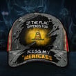Gadsden Flag Hat Don't Read On Me Cap USA Flag If The Flag Offends You Kiss My 'Mericass