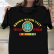 Brown-Water Navy Vietnam Veteran T-Shirt Logo Graphic Patriotic Shirts Vietnam Veteran Gift