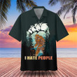 Bigfoot And Labrador I Hate People Hawaiian Shirt Funny Beach Shirt Gifts For Labrador Lovers