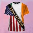 Ireland And American Flag Shirt Dual Citizen Irish T-Shirt Irish Flag Clothing