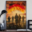 God Bless Our Troops Germany Flag Poster Honor German Military Soldiers Veterans Poster Gift