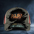Papa The Man The Myth The Legend Baseball Hat American Flag Cap For Dad Father Gift Ideas