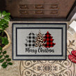 Buffalo Plaid Christmas Tree Doormat Christmas Decorations Indoor Xmas Gifts 2021