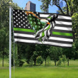 American Eagle Thin Green Line Flag Patriotic Military Honoring Veterans Day 2021 Decorating