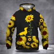 Sunflower Dachshund Best Dog Mom Ever Hoodie Memorial Dog Hoodie Gifts For Dachshund Lovers