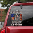 US Veteran I Am Not A Hero Not Legend Car Stickers Military Window Decals For Vehicles