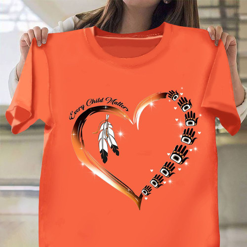 Every Child Matters Shirt Orange Shirt Day Feather Logo Movement Honor September 30Th