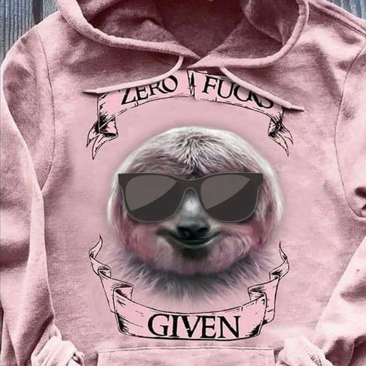 Sloth Zero Fuck Given Hoodie