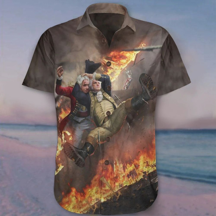 Washington Fighting Civil War Hawaii Shirt Historical Tee Shirt Men's