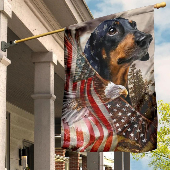Dachshund American Eagle Flag Patriotic Weiner Dog Gift For Dog Owners Decor Merchandise