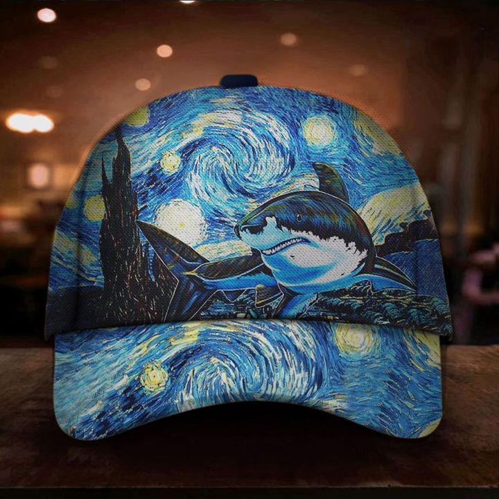 Shark Starry Night Hat