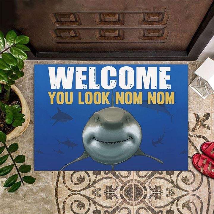 Shark Welcome You Look Non Nom Doormat